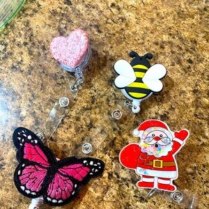 Set of brand new badge reels